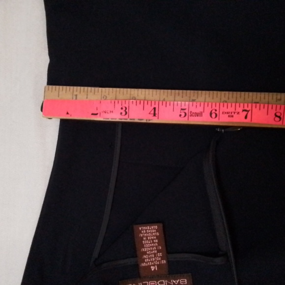 Bandolino Stretch Dark Blue midi skirt - Picture 10 of 12